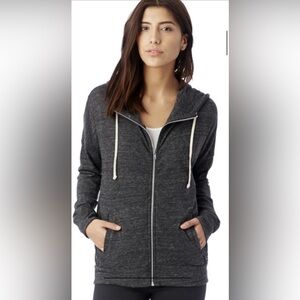 Alternative Earth Cool Down Zip Hoodie - Eco Black | Size S